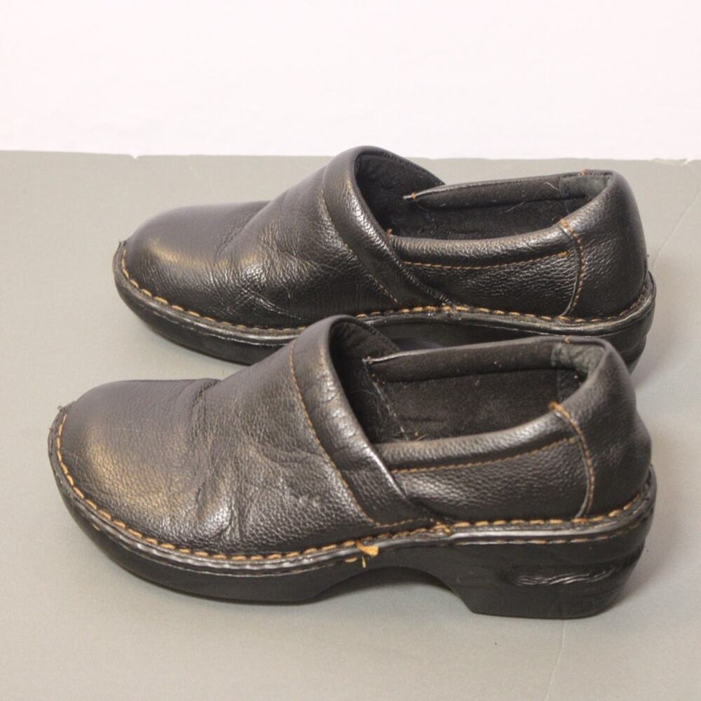 Born Concepts b.o.c. Black Leather Loafers Slip On Comfort Shoes Size 8 / 39 M - Picture 4 of 9